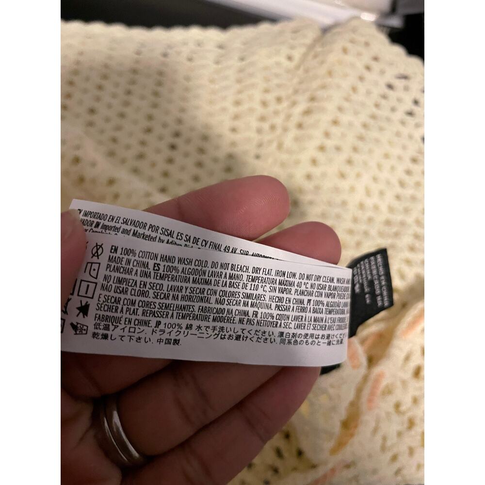 Forever 21 Shorts Juniors Medium Cream Crochet Shell Starfish Festival Boho - Picture 5 of 9